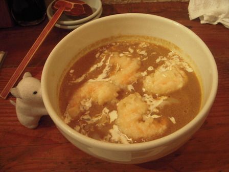 小海老天カレーうどん