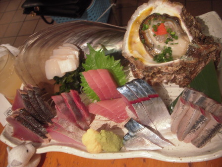 刺身三点盛り