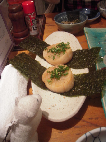 ホタテの磯辺巻き