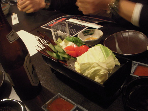 筑前特製うま辛味噌と生野菜盛り