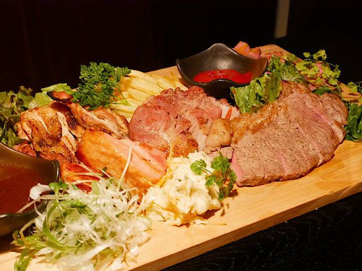 豪快！肉プレート5種！！