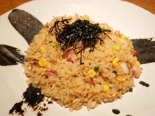 吟醸醤油の焦がし炒飯