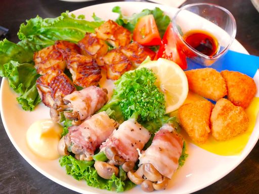 生春巻・イカバター焼き・ポテトチーズ