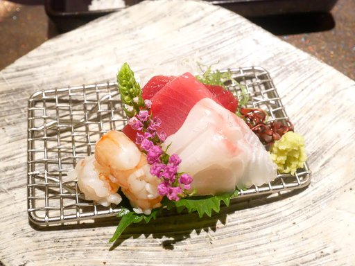お造り 季節の魚 三点盛り合わせ
