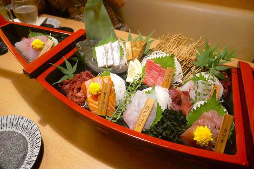 舟盛り鮮魚7点盛り