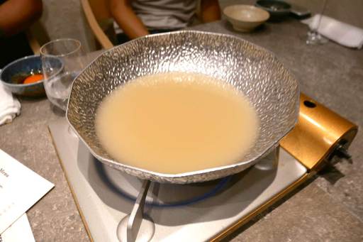 ミスジのミルフィーユしゃぶしゃぶ＆和牛のしゃぶスキ 特製ダレと宮崎卵