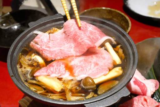 常陸牛のすき焼き風 陶板焼き