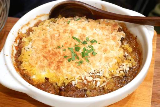 牛すじ煮込みのオーブン焼き