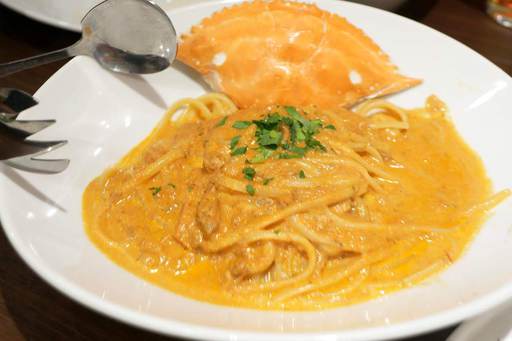 濃厚 渡り蟹のトマトクリーム パスタ
