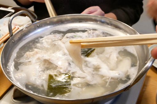 とらふぐしゃぶしゃぶ