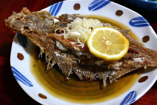 カレイの揚げ浸し