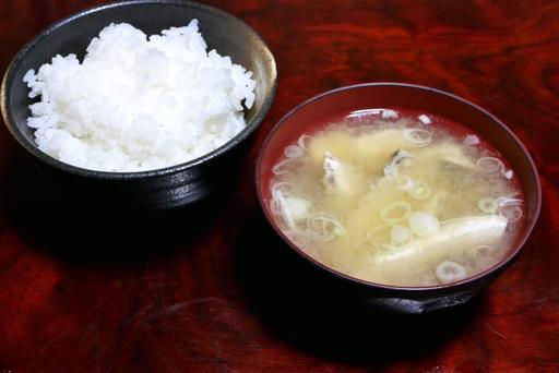 ご飯とあら汁