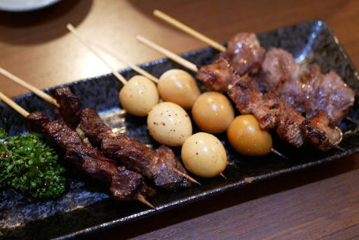 ハラミ、うずら、豚タン