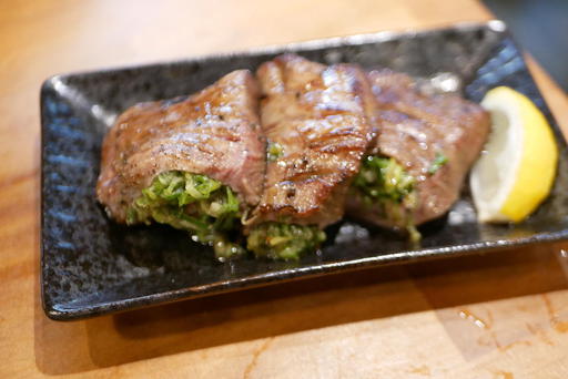 ネギ塩牛タン包み焼