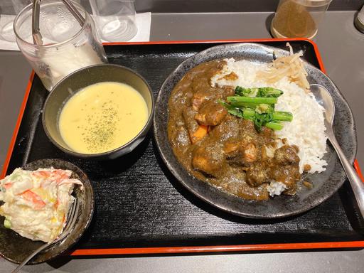 牛もも黒カレーライスセット