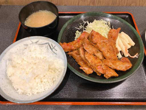 レバー味噌炒め定食