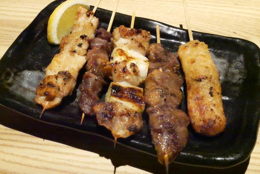 焼き鳥五本盛り