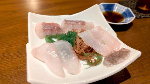 根室産の魚のお造り