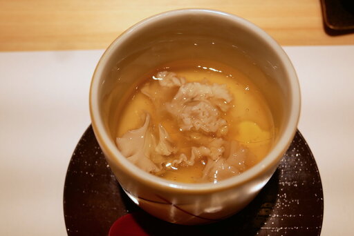 白子茶碗蒸しキノコ餡