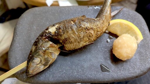 炭火焼き イワシ