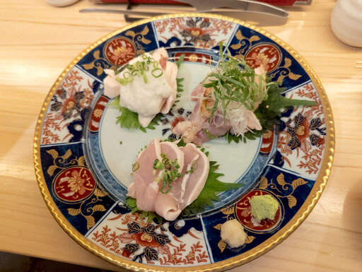 鳥刺しの盛り合わせ
