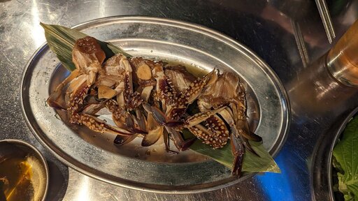 ワタリガニの自家製醤油漬け カンジャンケジャン