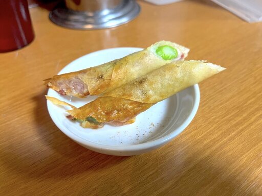 アスパラベーコン春巻き
