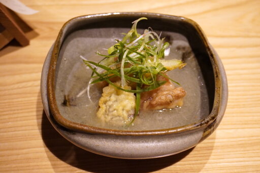目板カレイと無花果の揚げ出汁
