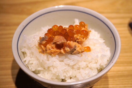 自家製鮭フレークといくら