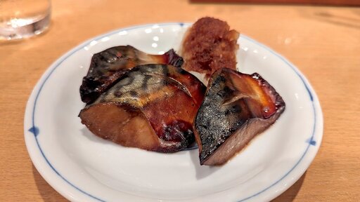 サバのにんにく正油焼