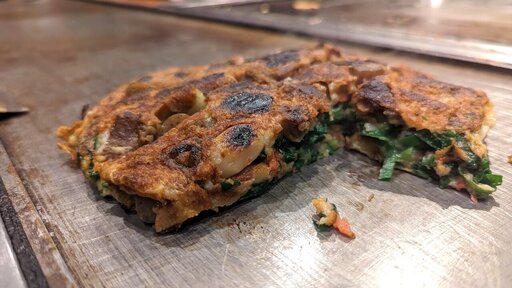 すじねぎ焼断面