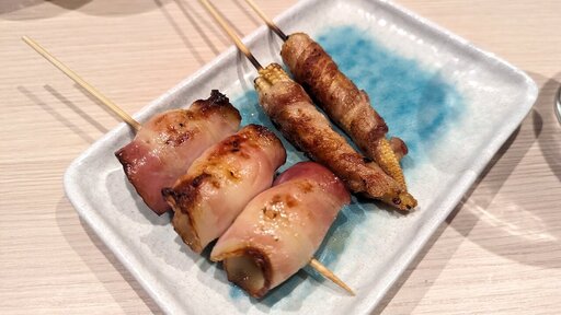 うずら巻きと ヤングコーン巻き