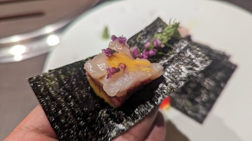 佐賀牛内もも肉の昆布締め タルタル仕立て