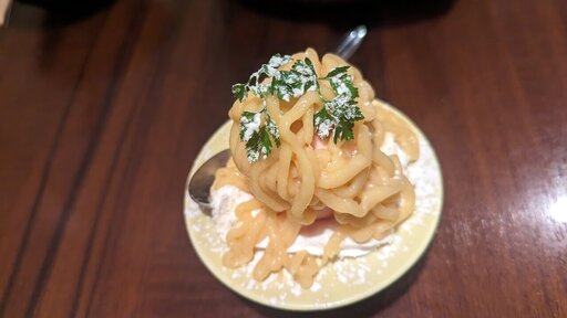 栗とチーズのアイスモンブラン