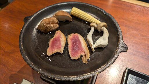 鴨を焼く