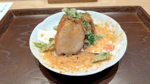 揚げ物 舞阪 熟成 鮟鱇唐揚げ 削りカラスミ