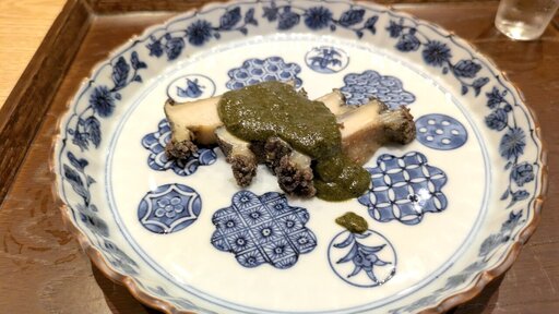 台の物 御前崎 特大黒鮑 米粉揚げ 肝ソース
