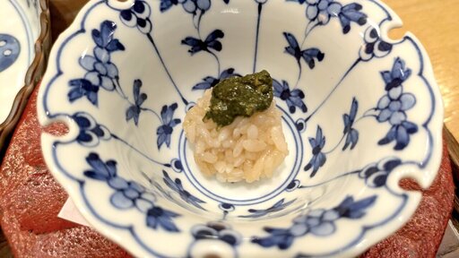 黒鮑肝ソースごはん