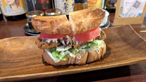 餃子カツサンド