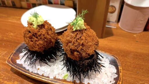 名物♪贅沢ウニクリームコロッケ
