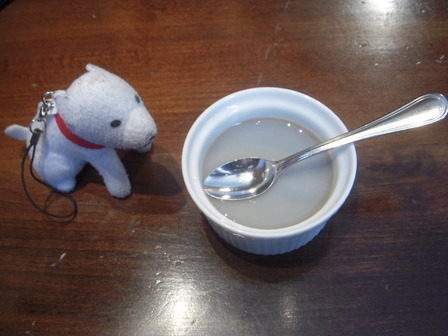 コーヒーゼリーきなこソース