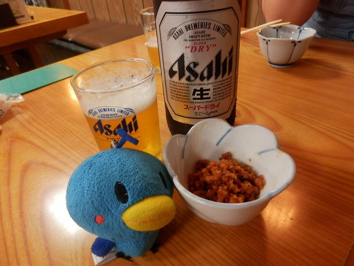 ビールの大瓶は380円