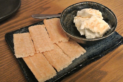 自家製レアチーズ豆腐