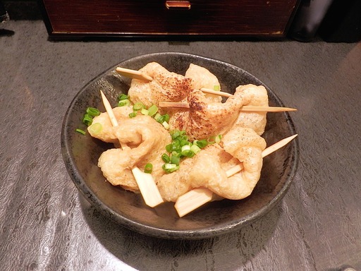油揚げの肉味噌詰め