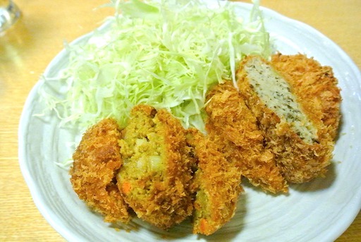 チキンバジルメンチとカレーメンチ