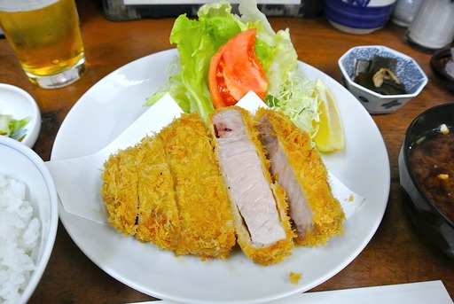 特ロースかつ断面