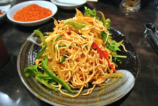 干し豆腐の細切り和え
