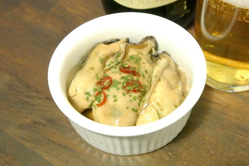 自家製カキのオイル漬け