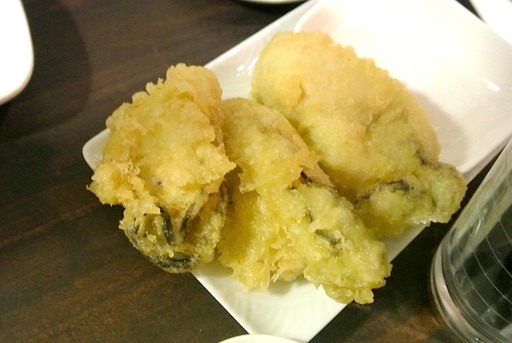 広島産カキの天ぷら