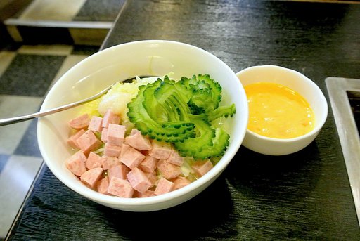 ゴーヤもんじゃチャンプル風